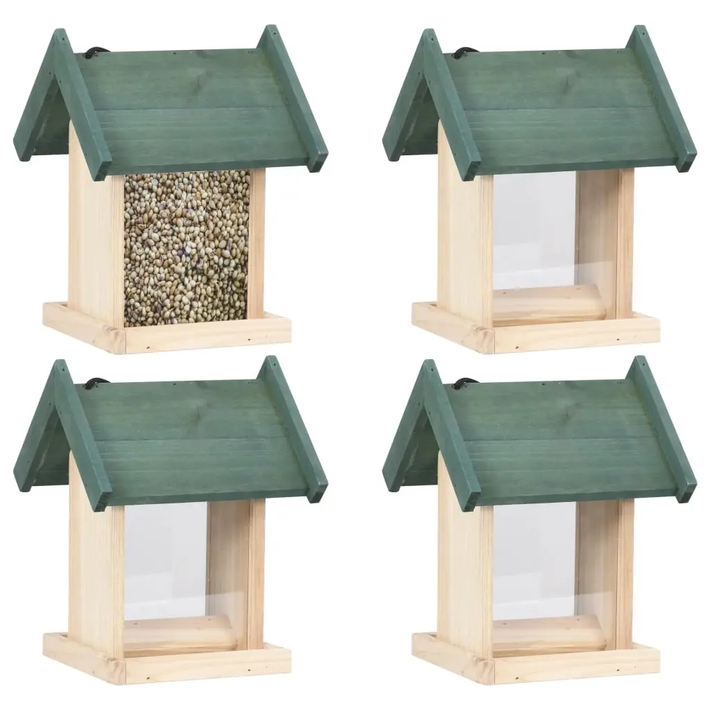 Bird Feeders 4 pcs Firwood 47233 - Home & Garden