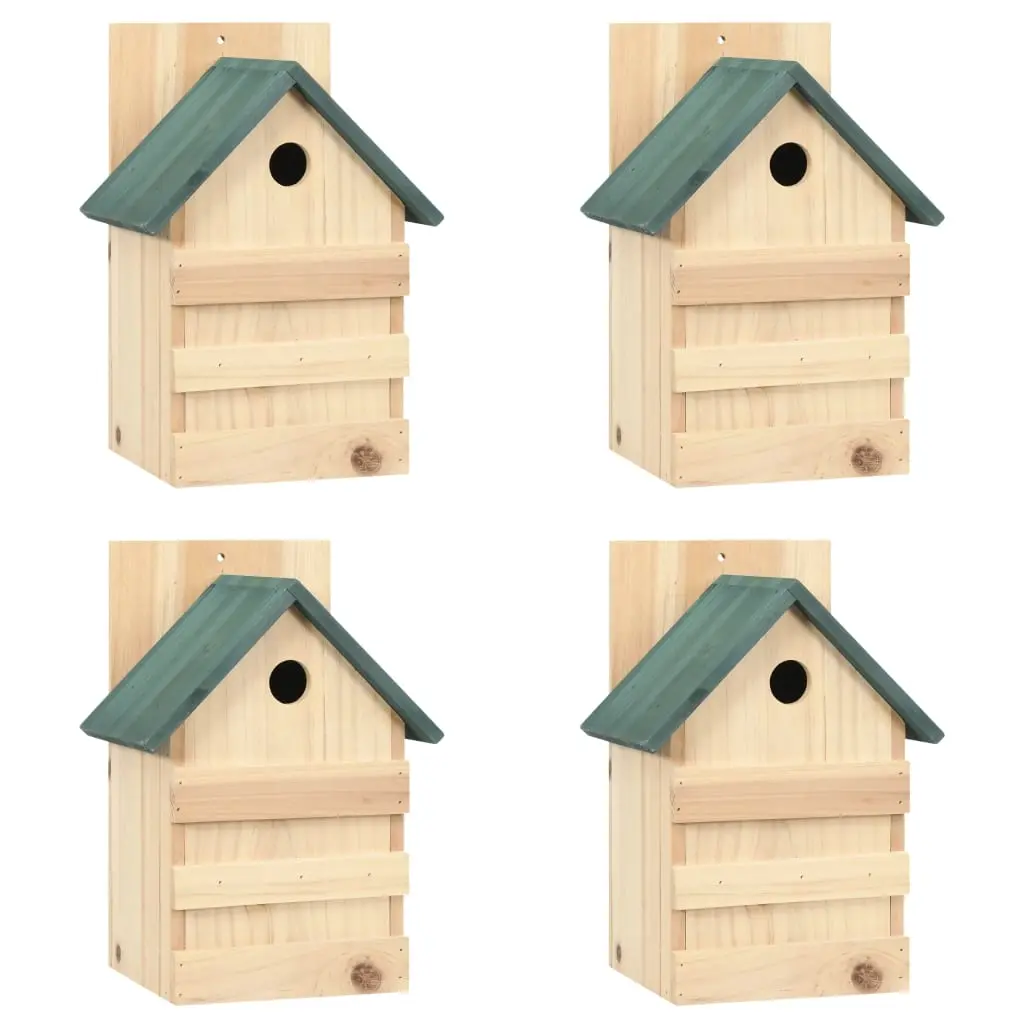Bird Houses 4 pcs 23x19x33 cm Firwood 47248 - Home & Garden