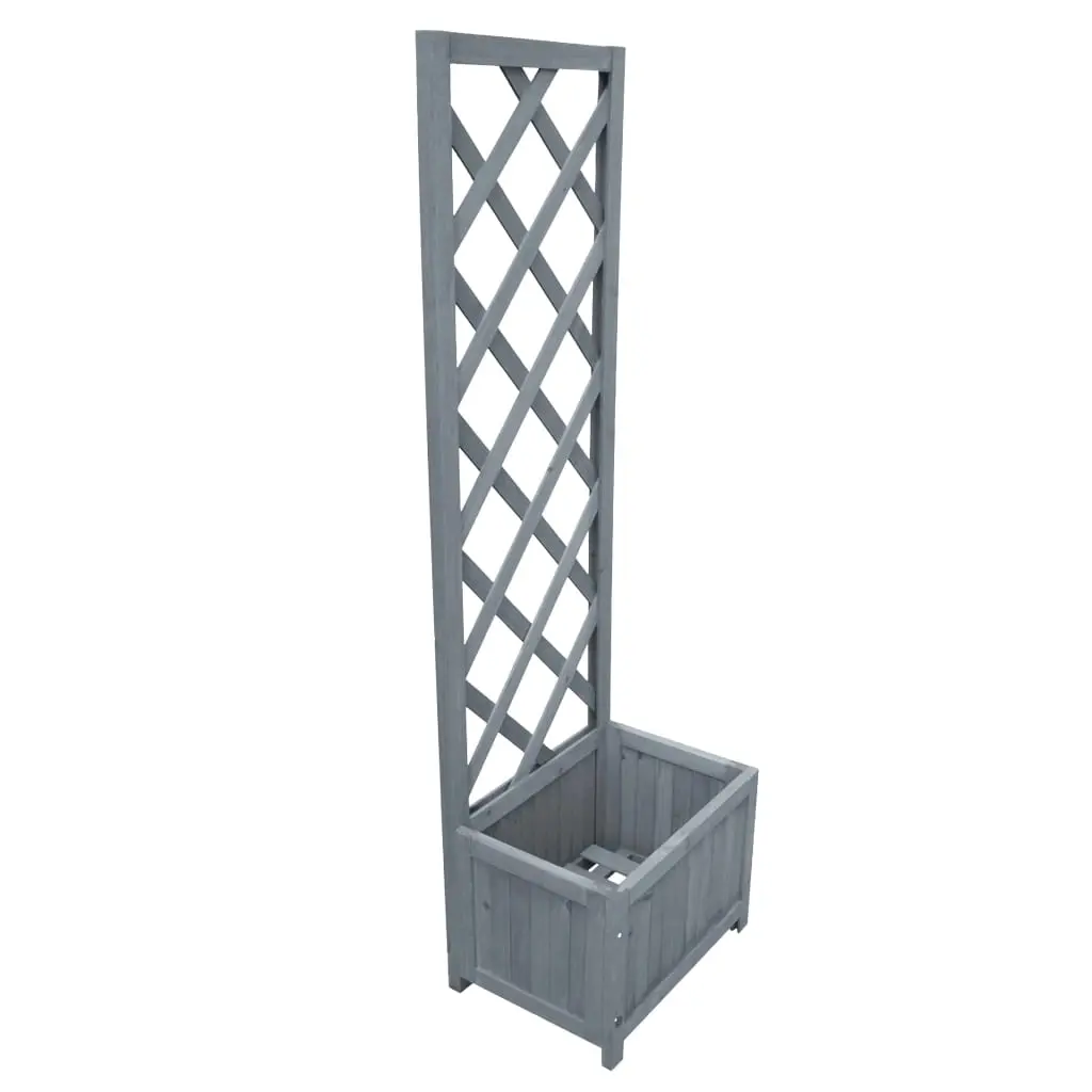 Trellis Planter 40x30x135 cm Solid Firwood 310037 - Home & Garden
