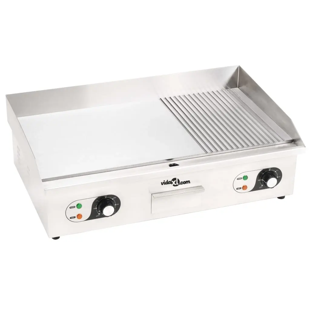 Electric Griddle Stainless Steel 4400 W 71x43x23.5 cm 51252 - Home & Garden