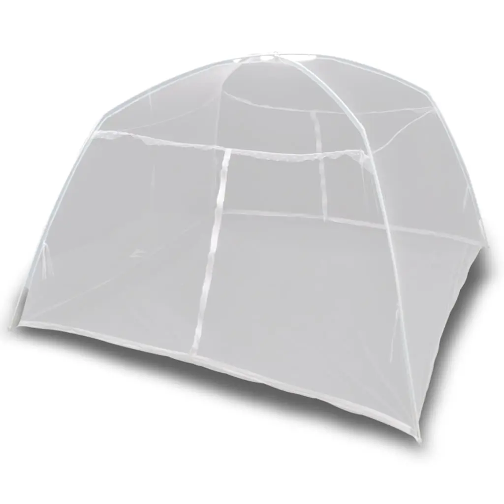 Camping Tent 200x150x145 cm Fiberglass White 3054569 - Sports & Outdoor