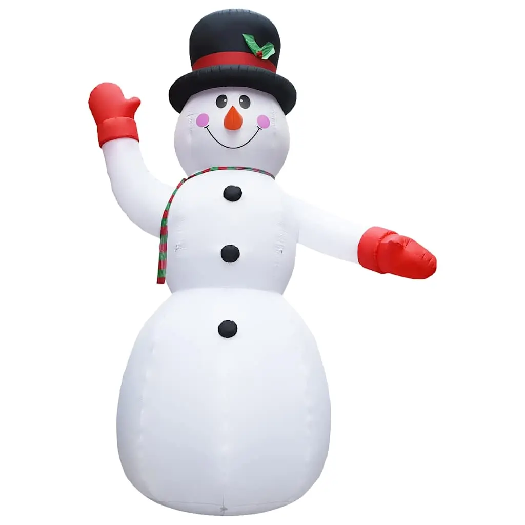 Christmas Inflatable Snowman with LED IP44 600 cm XXL 289299 - Up to 60% Off Christmas Decoration Specials