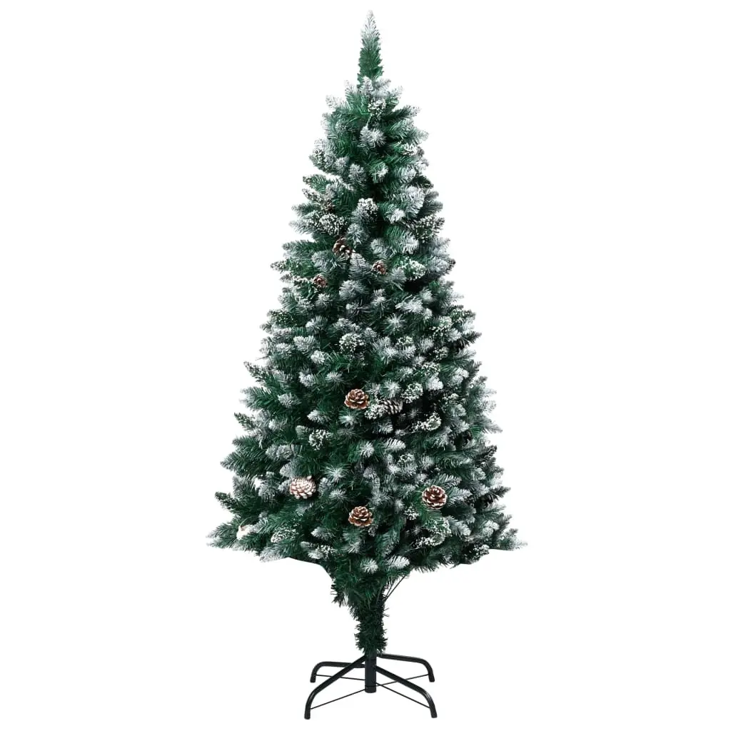 Artificial Christmas Tree with Pine Cones and White Snow 180 cm 321016 - Home & Garden