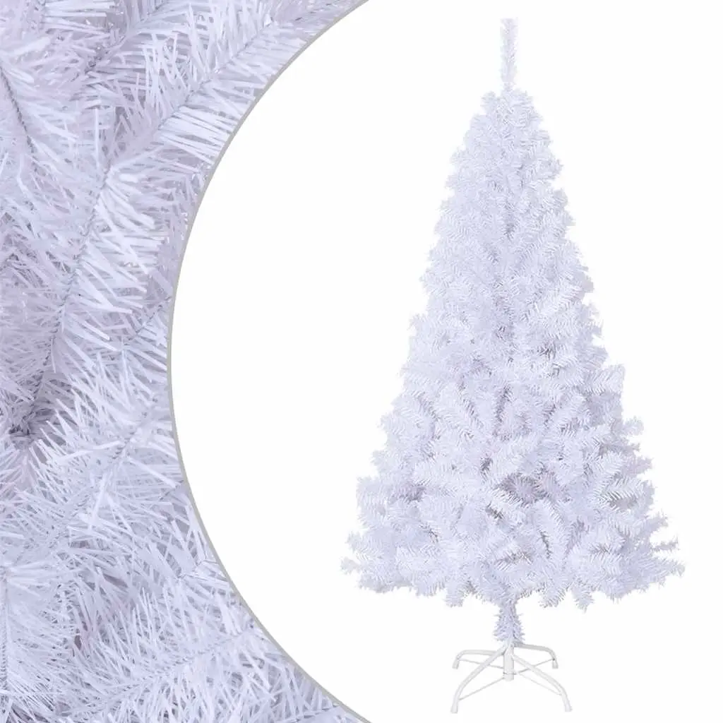 Artificial Christmas Tree with Thick Branches White 150 cm PVC 321038 - Home & Garden