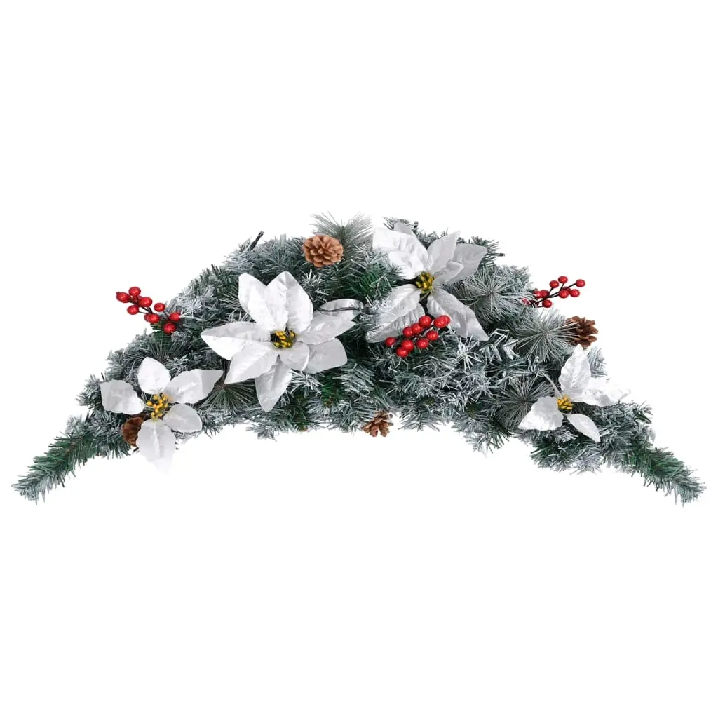 Christmas Arch with LED Lights Green 90 cm PVC 321520 - Home & Garden