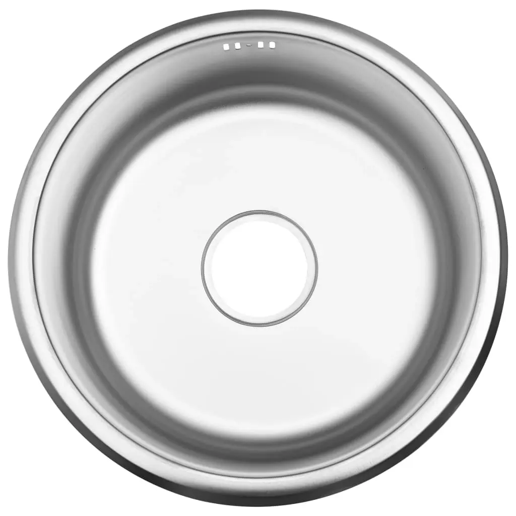 Kitchen Sink with Overflow Hole Stainless Steel 147157 - Hardware