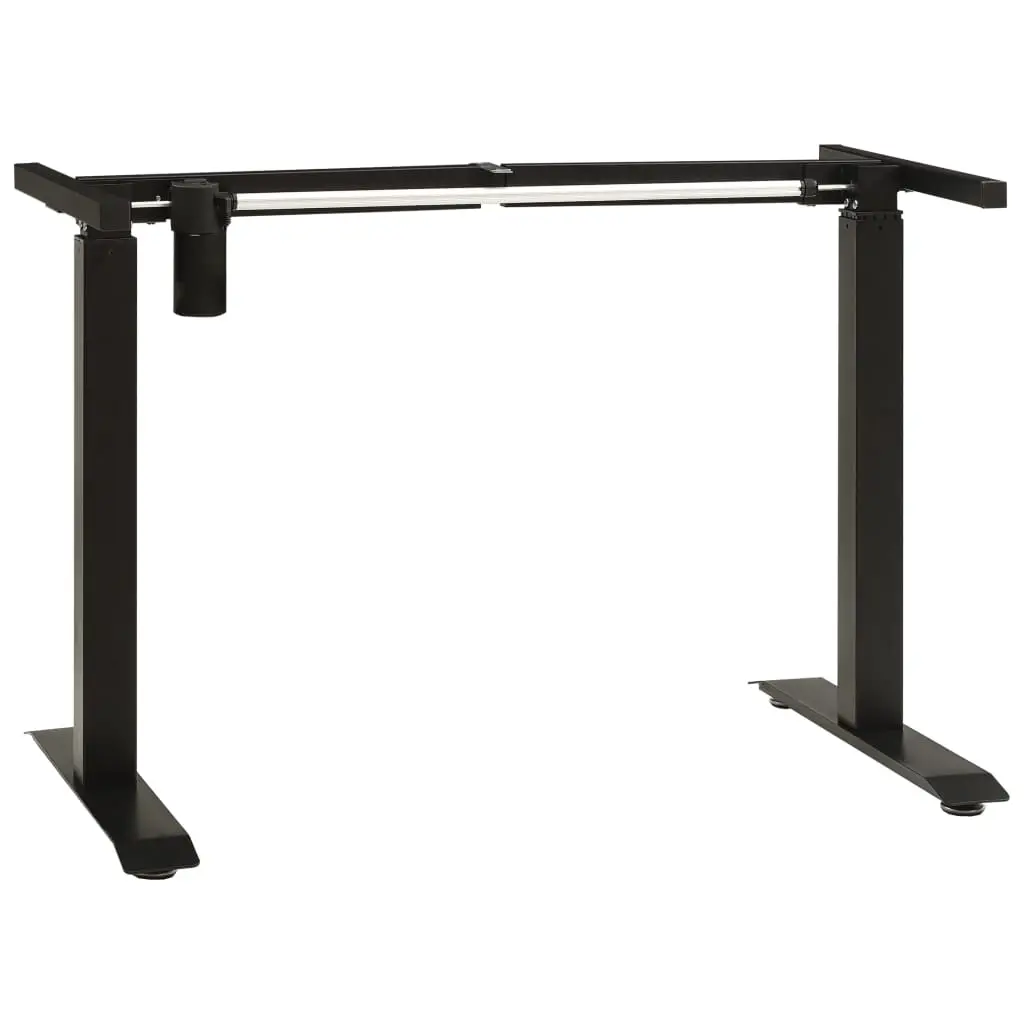 Electric Motorised Standing Desk Frame Height Adjustable Black 321717 - Furniture