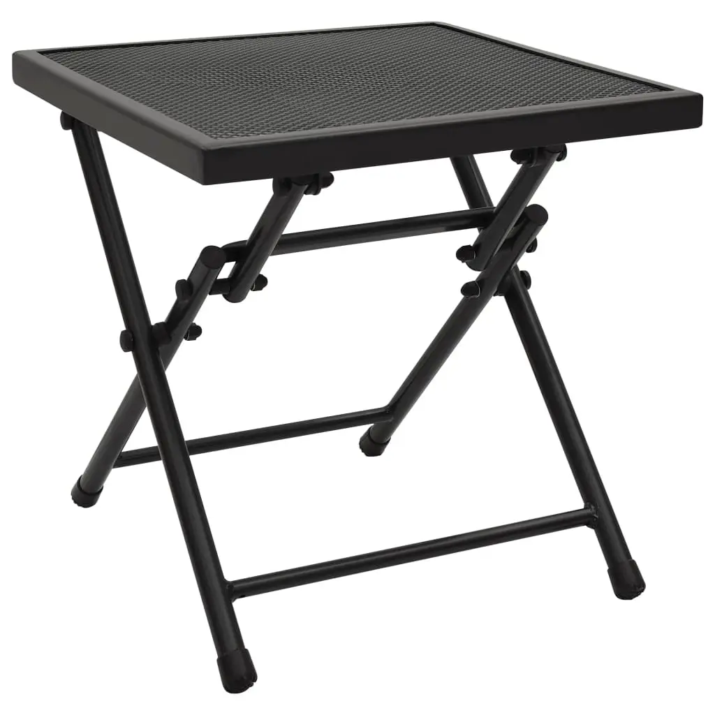 Folding Table Mesh 38x38x38 cm Steel Anthracite 310157 - Furniture