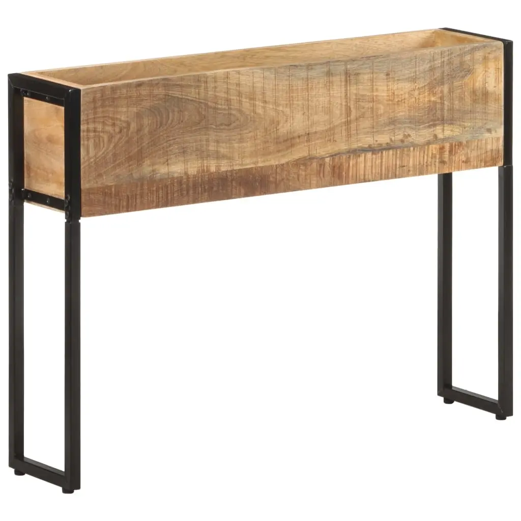Planter 90x20x68 cm Rough Mango Wood 321938 - Home & Garden