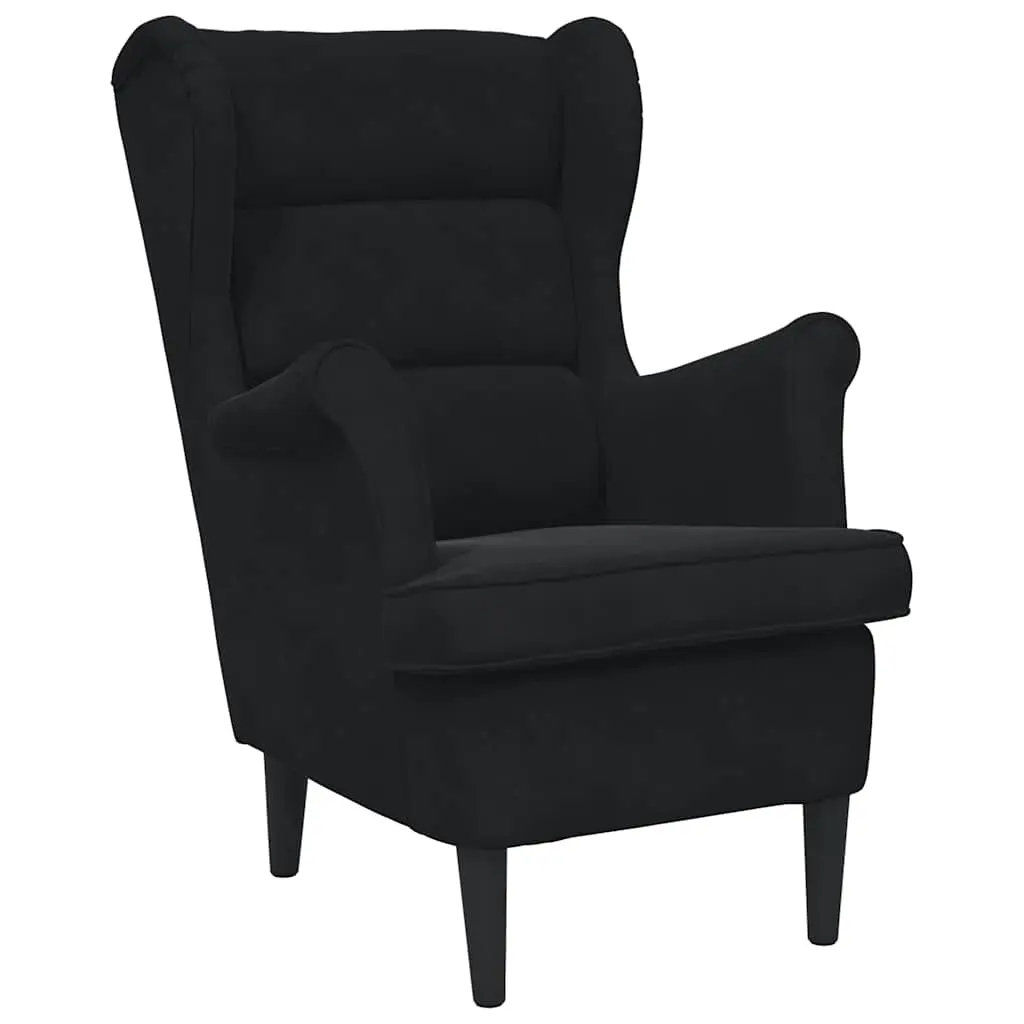 Armchair Black Velvet 324065 - Furniture
