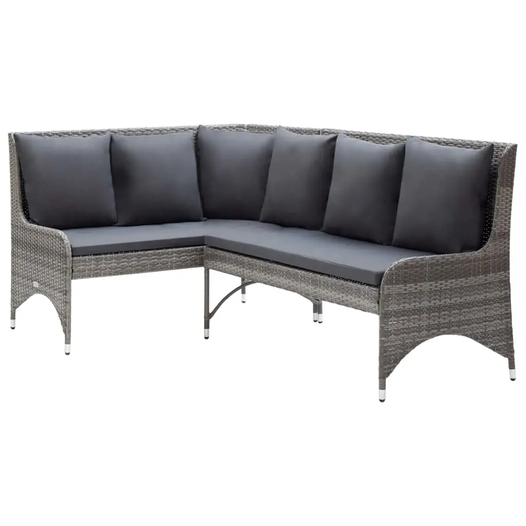 Garden Corner Sofas 2 pcs Poly Rattan Grey 310223 - Furniture