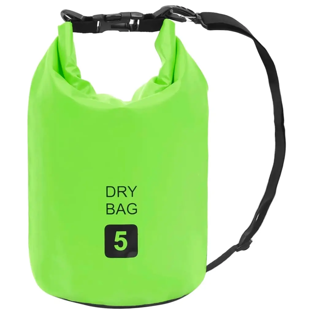 Dry Bag Green 5 L PVC 92779 - Sports & Outdoor