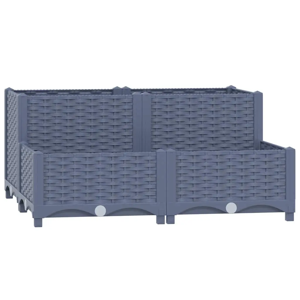Raised Bed 80x80x38 cm Polypropylene 310409 - Home & Garden