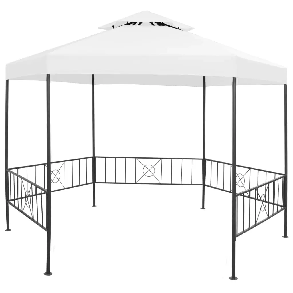 Garden Gazebo 323x275x265 cm White 180 g/m² 312233 - Home & Garden