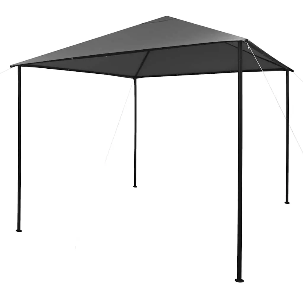 Gazebo 3x3 m Anthracite Fabric and Steel 180 g/m² 312240 - Home & Garden
