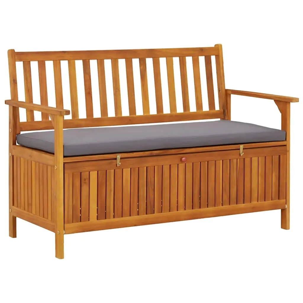 Garden Storage Bench 120 cm Solid Acacia Wood 310276 - Outdoor Storage Boxes - Up to 60% off