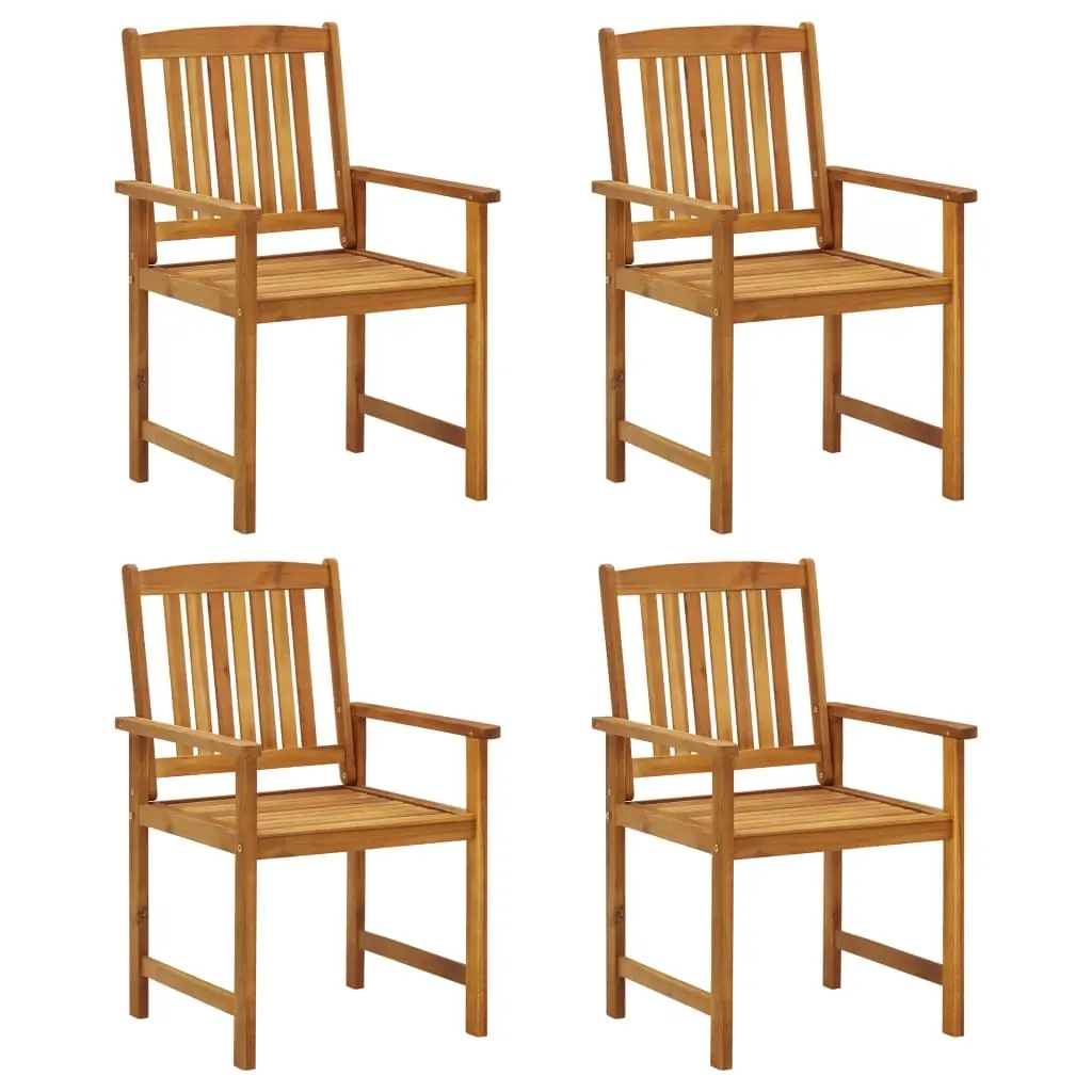 Garden Chairs 4 pcs Solid Acacia Wood 311848 - Furniture
