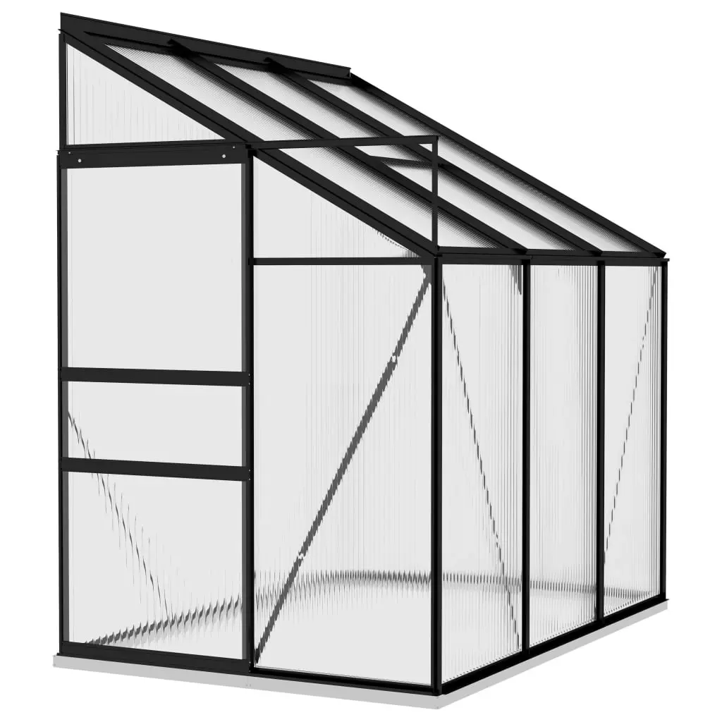 Greenhouse Anthracite Aluminium 3.97 m³ 312050 - Home & Garden