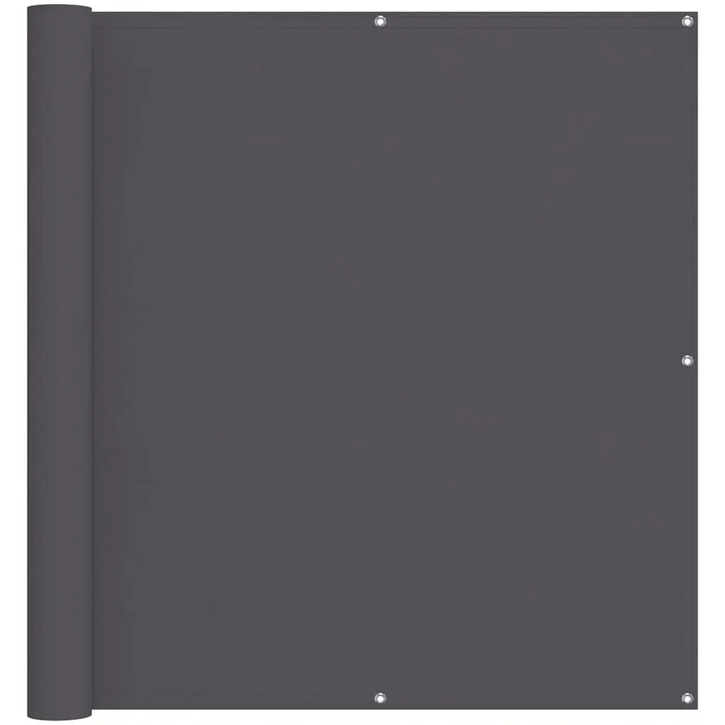 Balcony Screen Anthracite 120x400 cm Oxford Fabric 134873 - Home & Garden