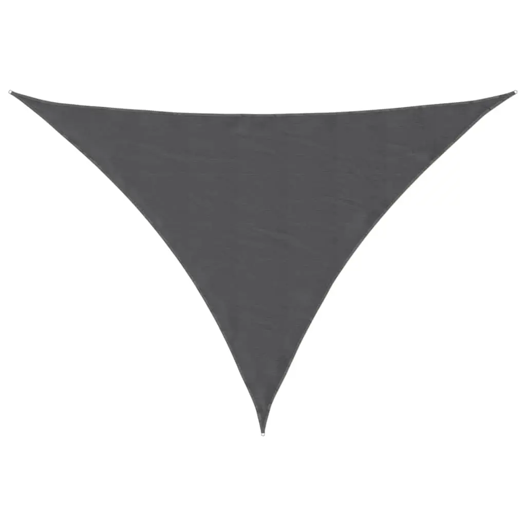 Sunshade Sail Oxford Fabric Triangular 2.5x2.5x3.5 m Anthracite 135114 - Home & Garden