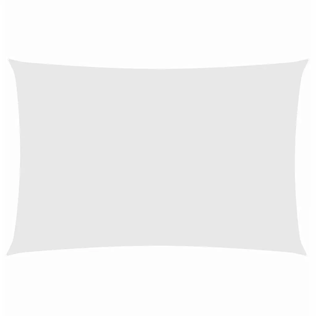 Sunshade Sail Oxford Fabric Rectangular 2x5 m White 135259 - Home & Garden