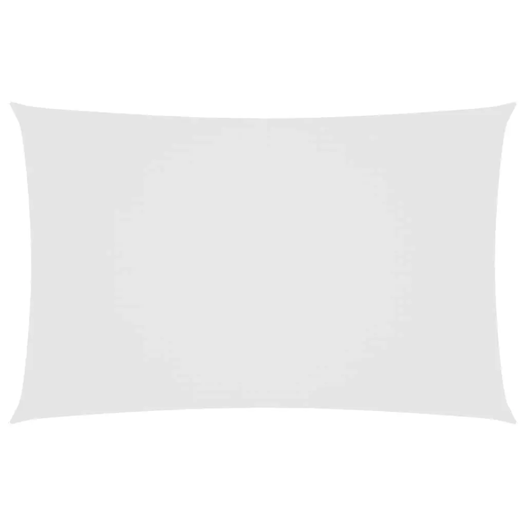 Sunshade Sail Oxford Fabric Rectangular 2.5x5 m White 135264 - Home & Garden