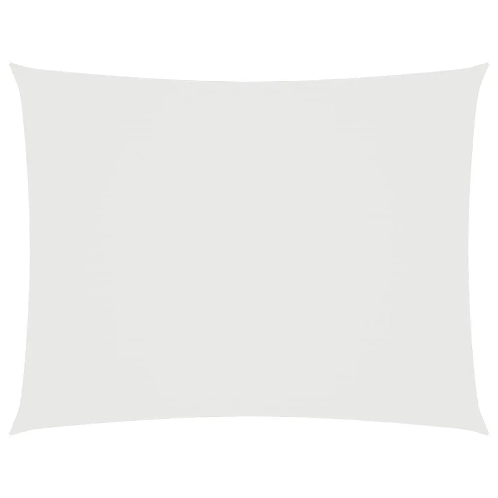 Sunshade Sail Oxford Fabric Rectangular 3x5 m White 135267 - Home & Garden
