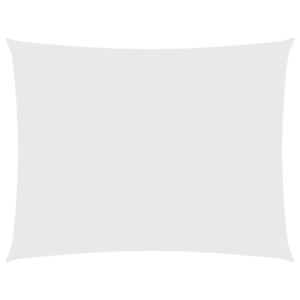 Sunshade Sail Oxford Fabric Rectangular 3x6 m White 135268 - Home & Garden