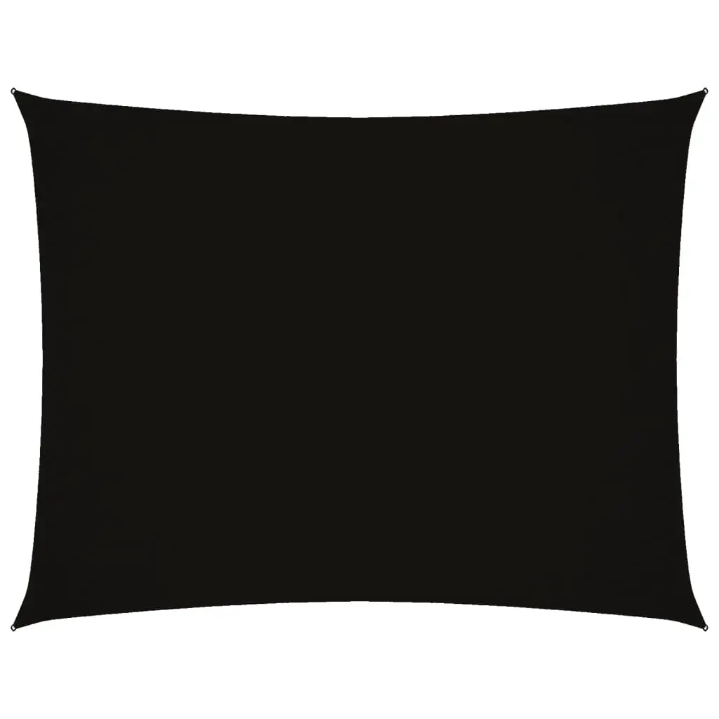 Sunshade Sail Oxford Fabric Rectangular 2.5x3.5 m Black 135756 - Home & Garden