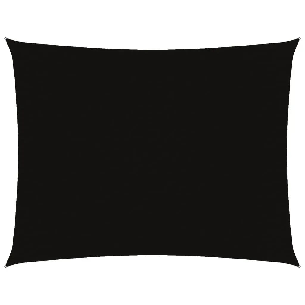 Sunshade Sail Oxford Fabric Rectangular 3x6 m Black 135763 - Home & Garden