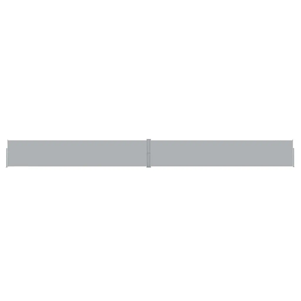 Patio Retractable Side Awning 140x1200 cm Anthracite 313389 - Home & Garden