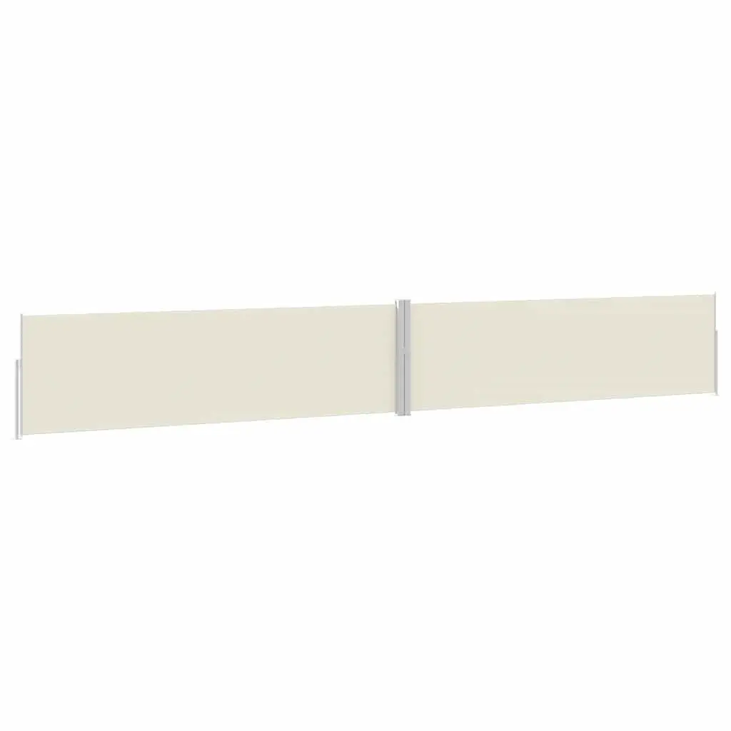Patio Retractable Side Awning 170x1200 cm Cream 313394 - Home & Garden