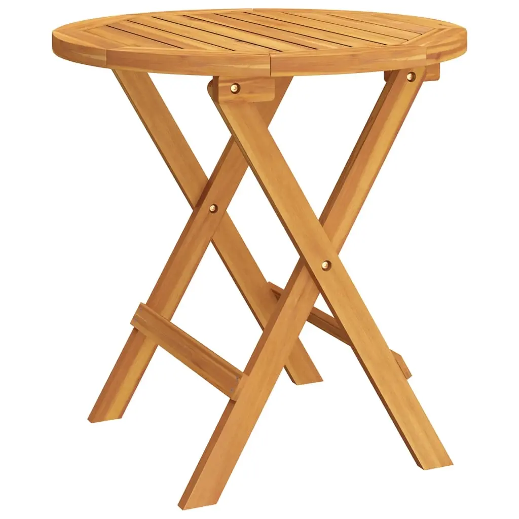 Bistro Table Ø46x47 cm Solid Wood Acacia 312116 - Up to 65% off Outdoor Furniture