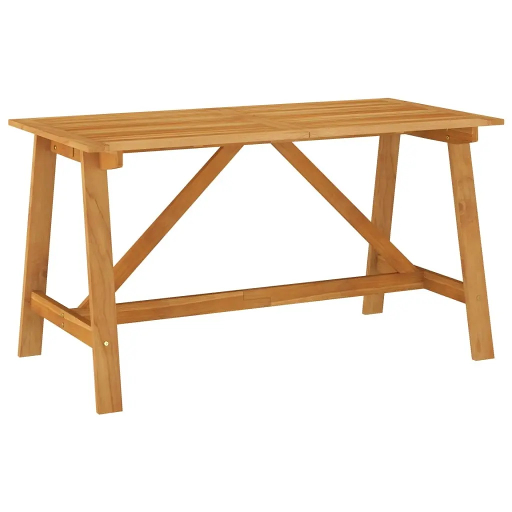 Garden Dining Table 140x70x73.5 cm Solid Acacia Wood 312406 - Furniture