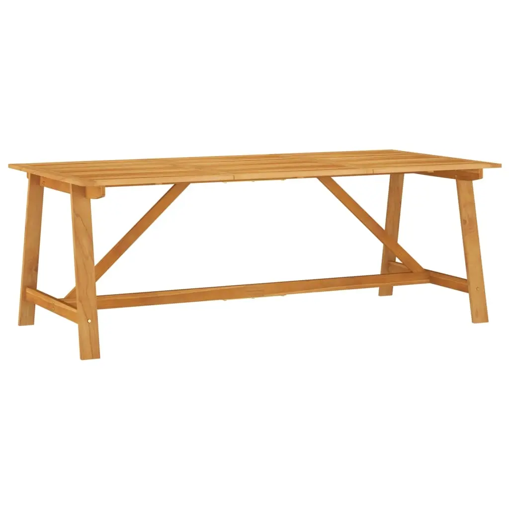 Garden Dining Table 206x100x74 cm Solid Acacia Wood 312407 - Furniture