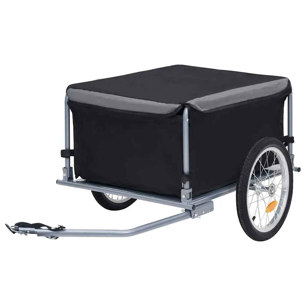 Bike Trailer Black and Grey 65 kg 92590 - Sports & Outdoor
