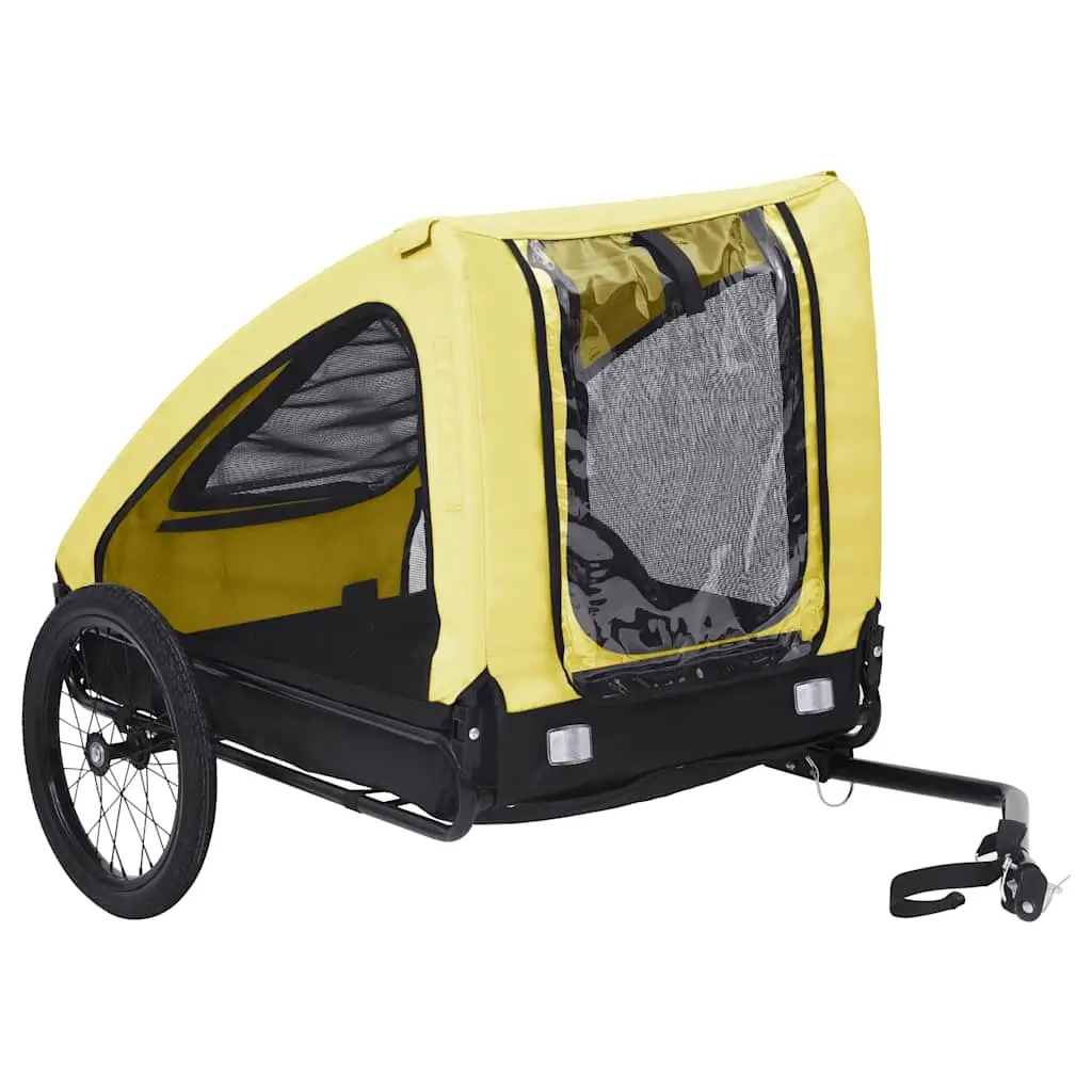 Pet Bike Trailer Yellow and Black 92596 - Pets