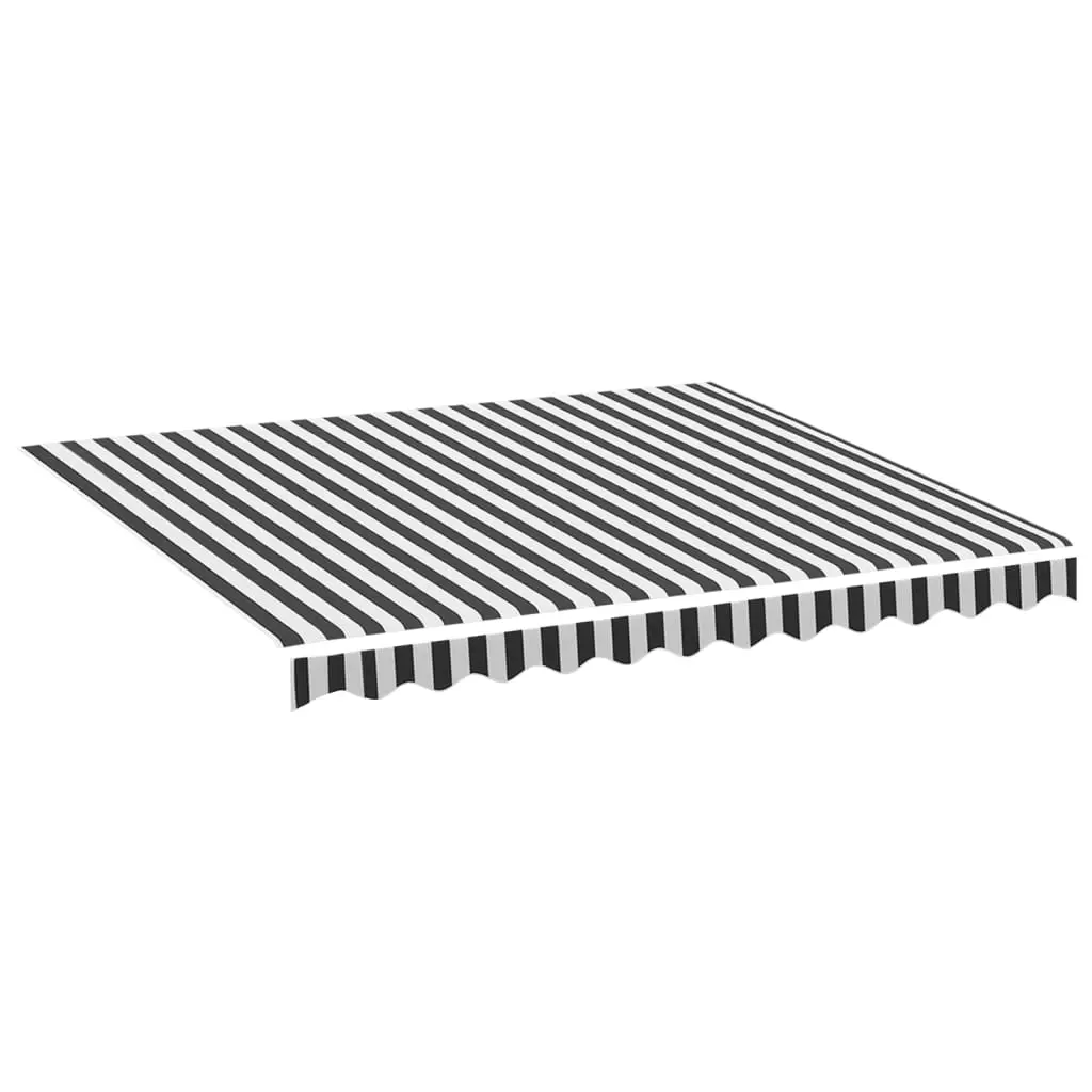 Replacement Fabric for Awning Anthracite and White 3x2.5 m 311985 - Home & Garden
