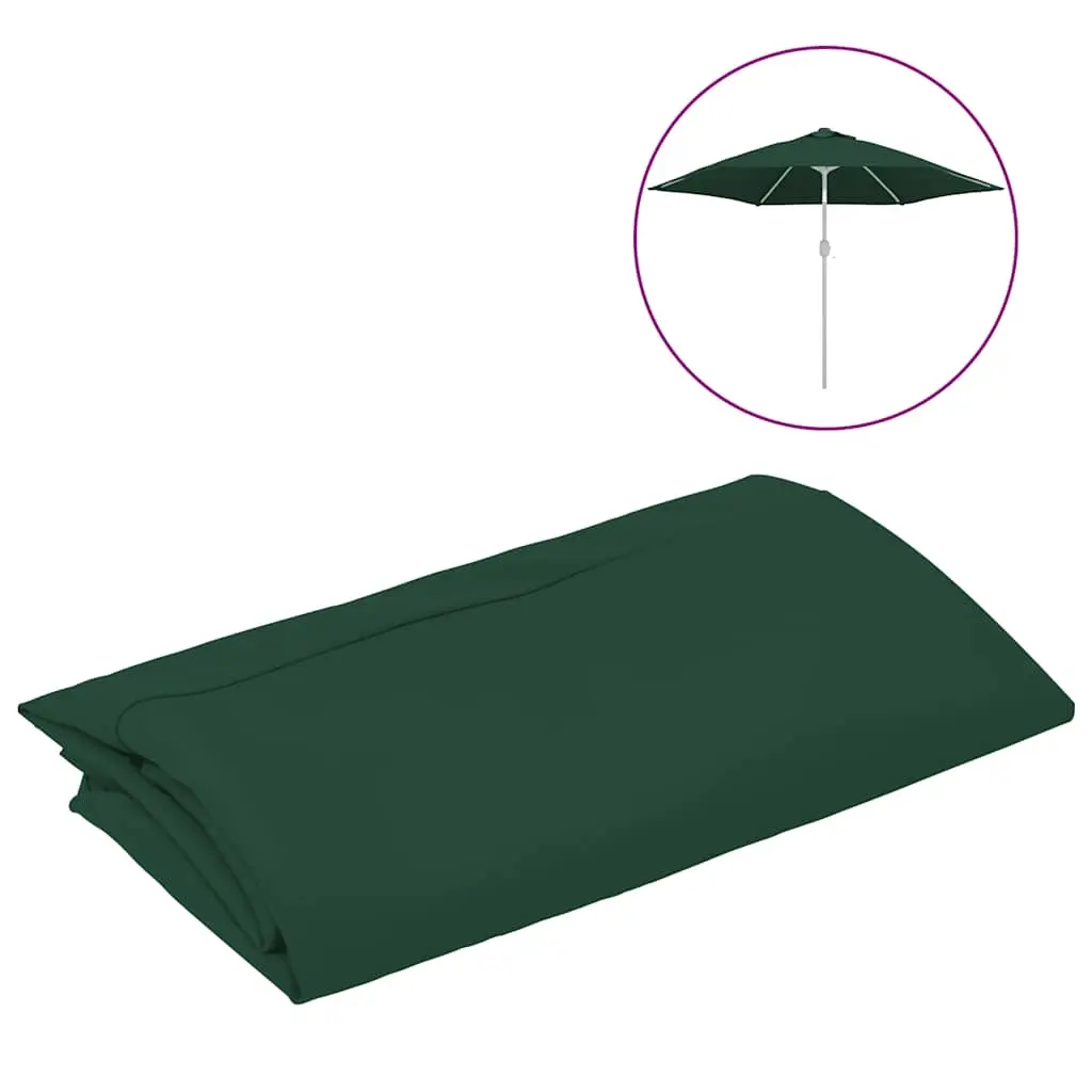 Replacement Fabric for Outdoor Parasol Green 300 cm 313794 - Home & Garden