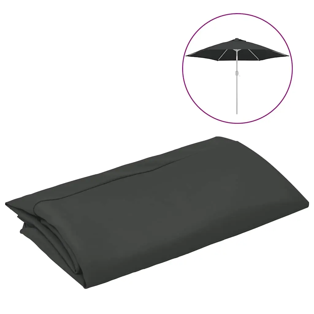 Replacement Fabric for Outdoor Parasol Anthracite 300 cm 313796 - Home & Garden