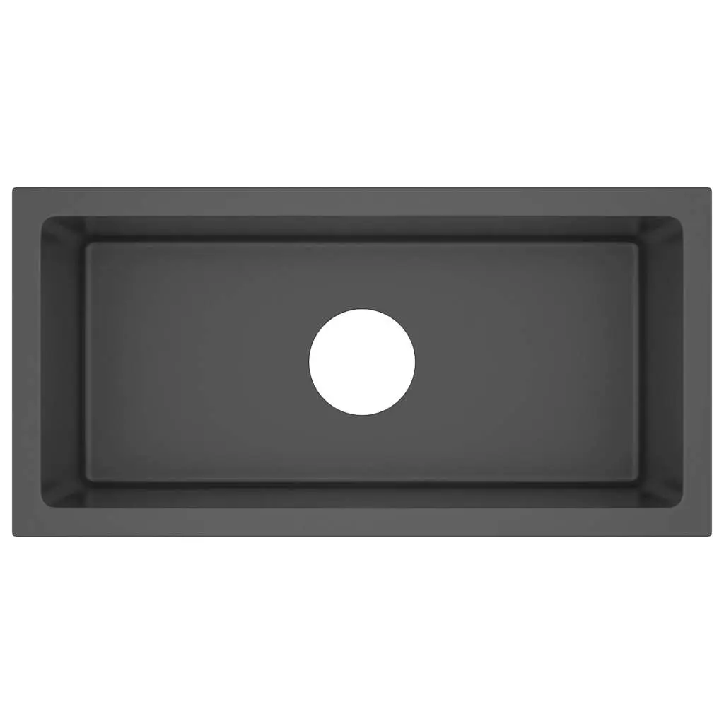 Handmade Kitchen Sink Black Stainless Steel (AU only) 148755 - Hardware