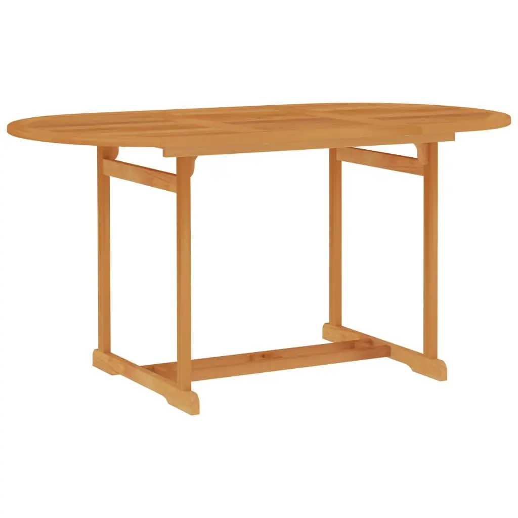 Garden Table 150x90x75 cm Solid Teak Wood 315102 - Furniture
