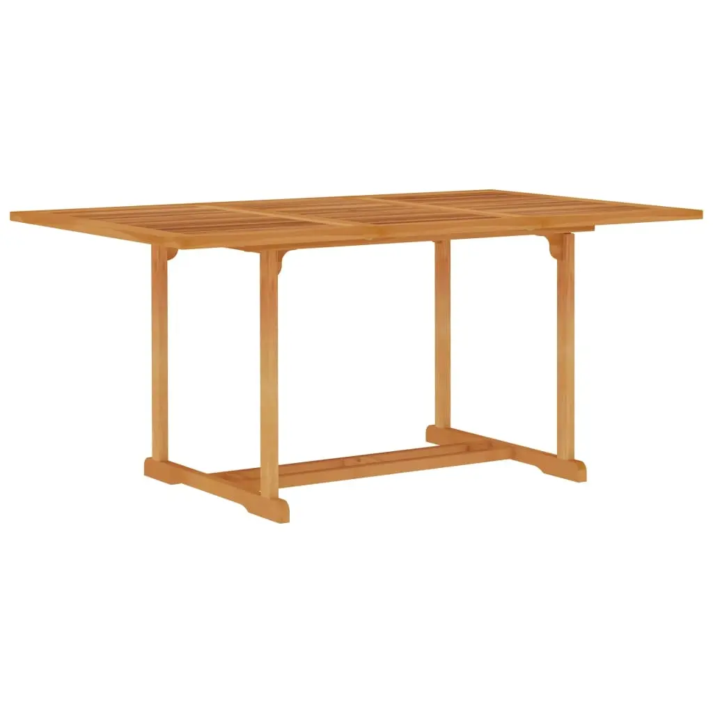 Garden Table 150x90x75 cm Solid Teak Wood 315103 - Furniture