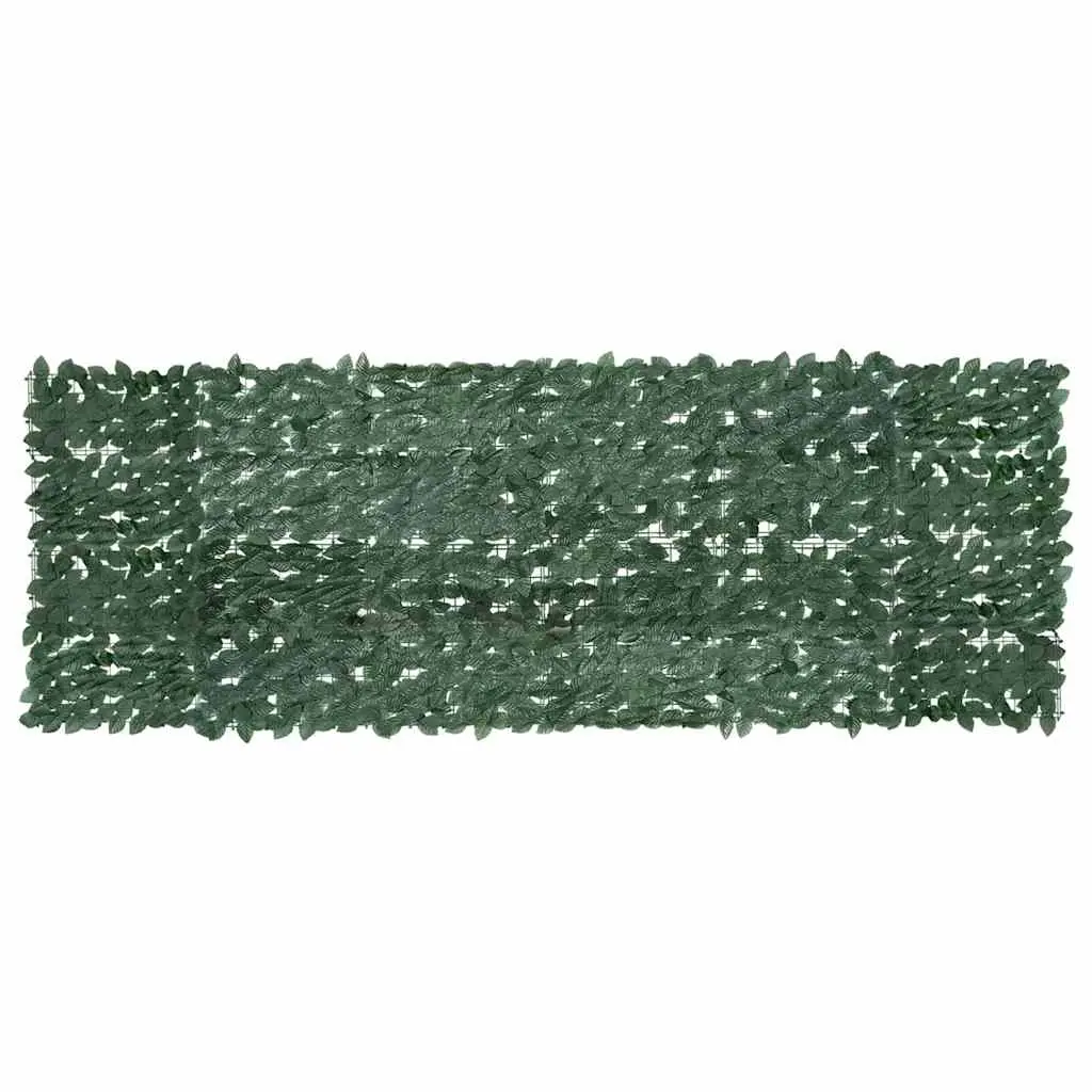 Balcony Screen with Dark Green Leaves 300x100 cm 315487 - Home & Garden