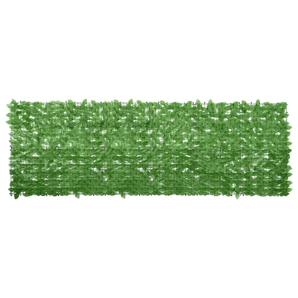 Balcony Screen with Green Leaves 300x100 cm 315499 - Home & Garden