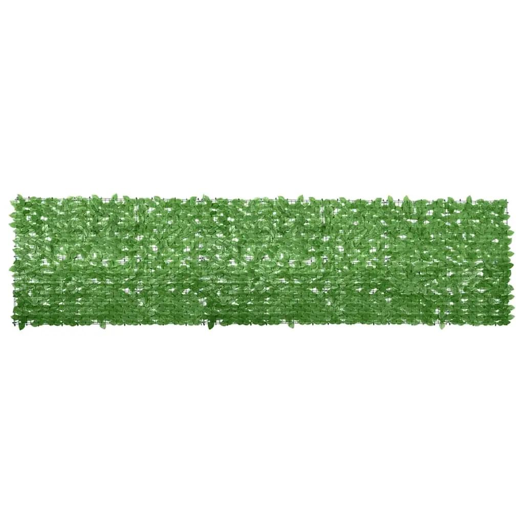 Balcony Screen with Green Leaves 400x100 cm 315500 - Home & Garden