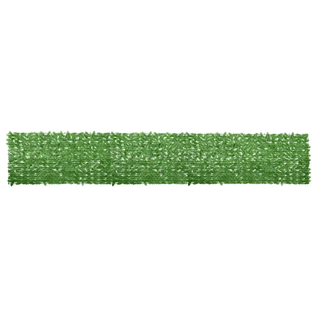 Balcony Screen with Green Leaves 600x100 cm 315502 - Home & Garden