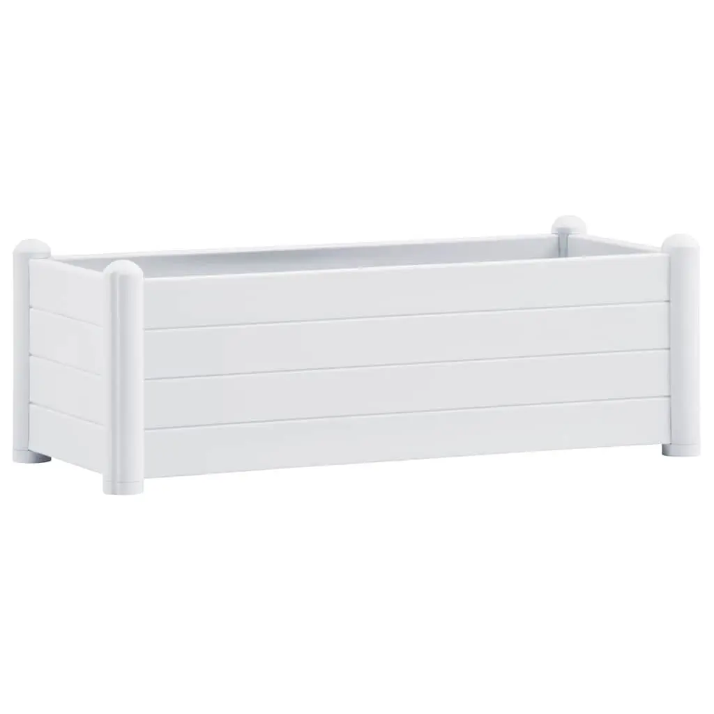 Garden Raised Bed PP White 100x43x35 cm 313975 - Home & Garden