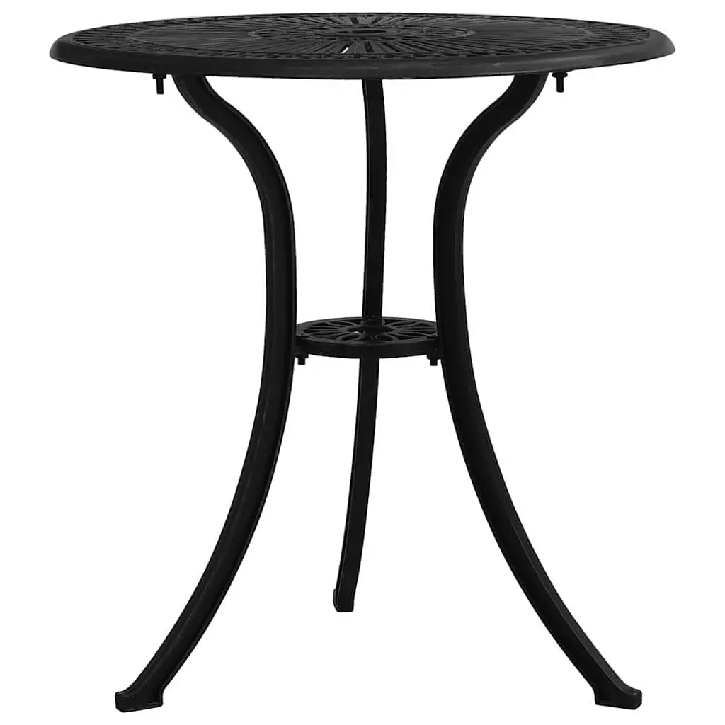 Garden Table Black 62x62x65 cm Cast Aluminium 315580 - Furniture