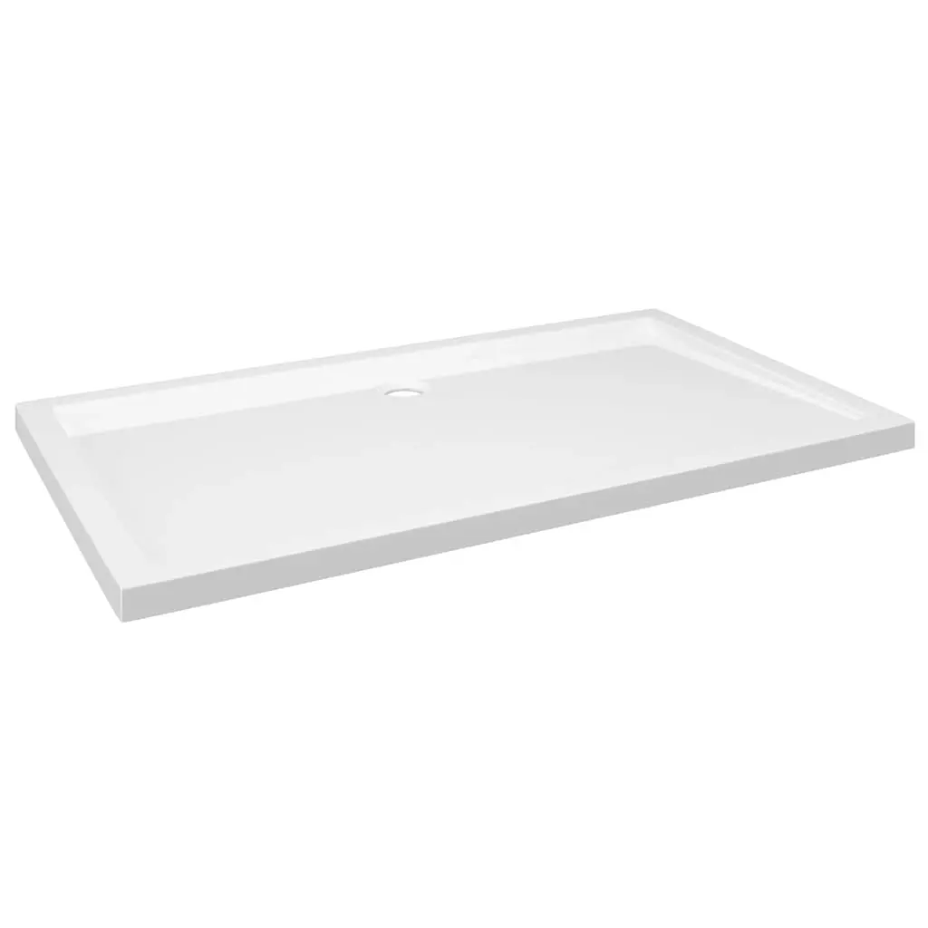 Rectangular ABS Shower Base Tray White 70x120 cm 148905 - Hardware